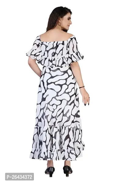 Stylish Georgette Printed Dresses For Women-thumb2