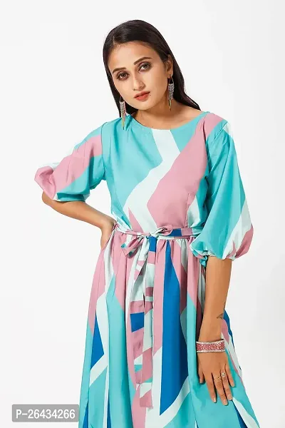 Stylish Crepe Dyed Dresses For Women-thumb4