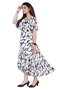 Stylish Georgette Printed Dresses For Women-thumb3