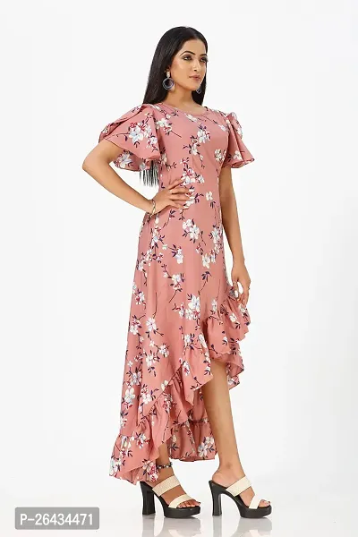 Stylish Crepe Printed Dresses For Women-thumb4