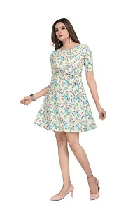 Stylish Crepe Printed Dresses For Women-thumb2