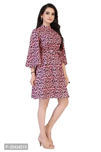 Stylish Crepe Self Design Dresses For Women-thumb2