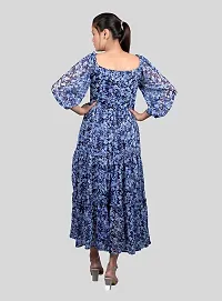 Stylish Chiffon Printed Dresses For Women-thumb1