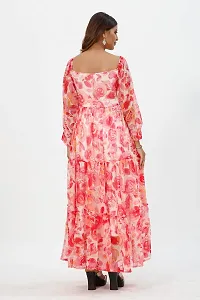 Stylish Chiffon Printed Dresses For Women-thumb1