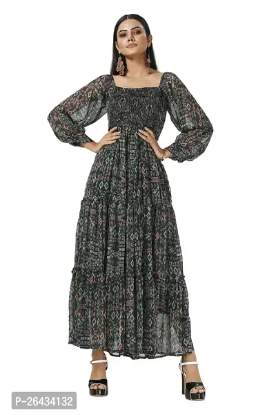 Stylish Chiffon Printed Dresses For Women