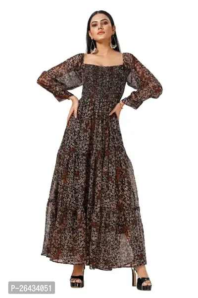 Stylish Chiffon Printed Dresses For Women