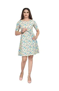 Stylish Crepe Printed Dresses For Women-thumb3