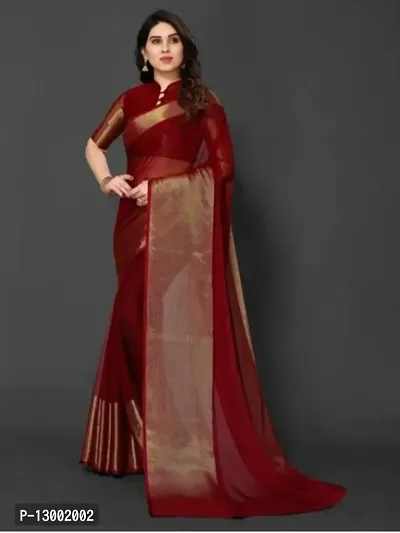 Classic Cotton Silk Jacquard Saree with Blouse piece-thumb0