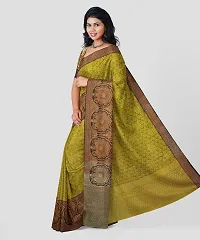 Beautiful Kora Muslin Woven Design Women Saree with Blouse Piece-thumb1