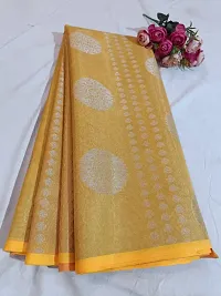 Beautiful Tissue Woven Design Women Saree with Blouse Piece-thumb4