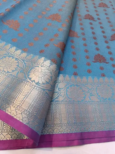 Must Have Cotton Silk Saree with Blouse piece 