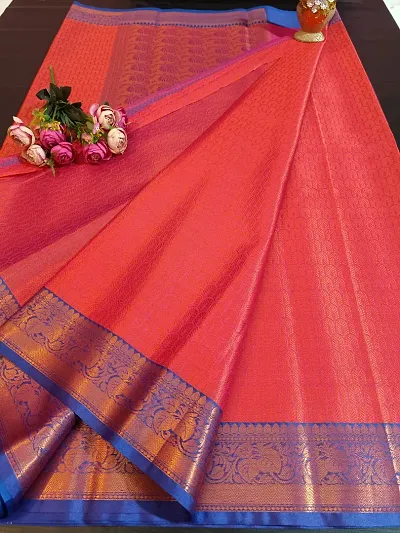 Alluring Art Silk Saree with Blouse piece 