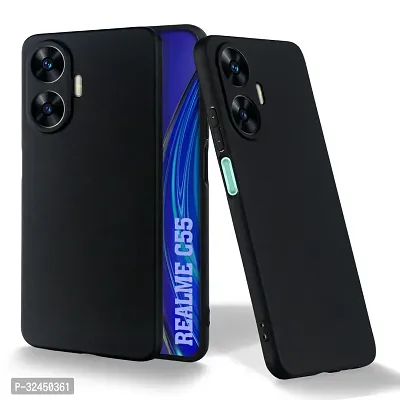 Protective Rubber Polycarbonate Mobile Back Cover For Realme C55, Realme C55, Realme Narzo N55-thumb0