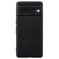 Classic Black Rubber Back Cover For Google Pixel 7 Pro-thumb1