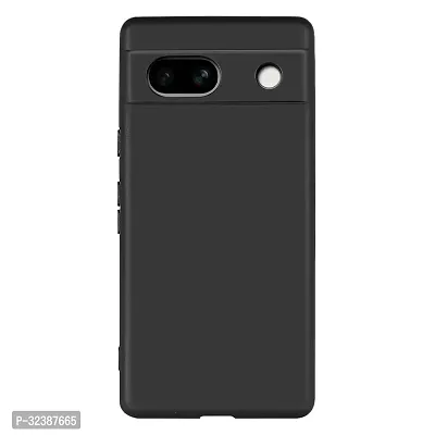 Classic Black Rubber Back Cover For Google Pixel 7A-thumb2