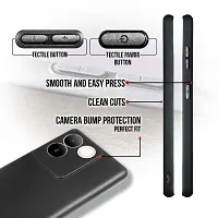 Classic Black Rubber Back Cover For Iqoo Z7 Pro 5G Vivo T2Pro-thumb2