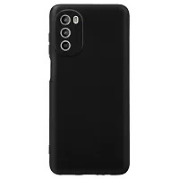 Classic Black Rubber Back Cover For Motorola G52 Moto G52 Motorola Moto G52Motorola G82-thumb1