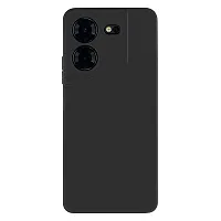 Classic Black Rubber Back Cover For Techno Pova 5 Techno Pova 5Pro-thumb1