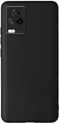 Classic Black Rubber Back Cover For Iqoo 7 Legend-thumb1