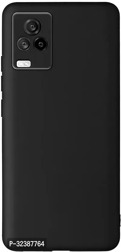 Classic Black Rubber Back Cover For Iqoo 7 Legend-thumb2