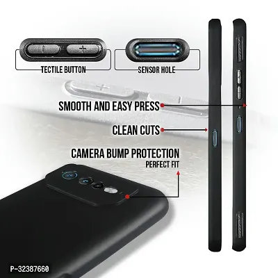 Classic Black Rubber Back Cover For Asus Rog Phone 6 Pro-thumb2