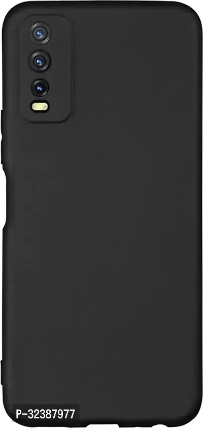 Classic Black Rubber Back Cover For Vivo Y20 Vivo Y20T Vivo Y20G Vivo Y20I Vivo Y12G-thumb2