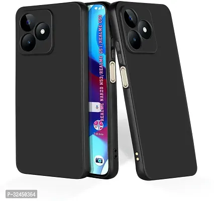 Protective Rubber Polycarbonate Mobile Back Cover For Realme Narzo N53, Realme C53, Realme C51