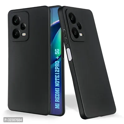 Classic Black Rubber Back Cover For Redmi Note 12 Pro Plus 5G Mi Redmi Note 12 Pro Plus 5G Redmi Note 12 Pro Plus