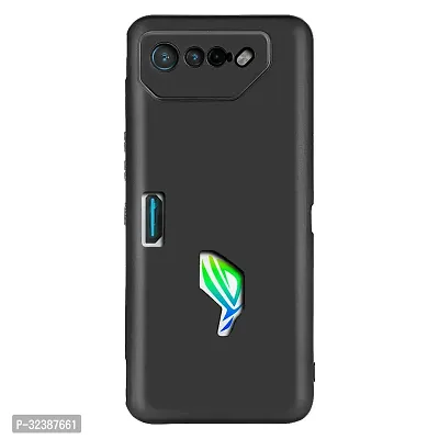 Classic Black Rubber Back Cover For Asus Rog Phone 7-thumb2