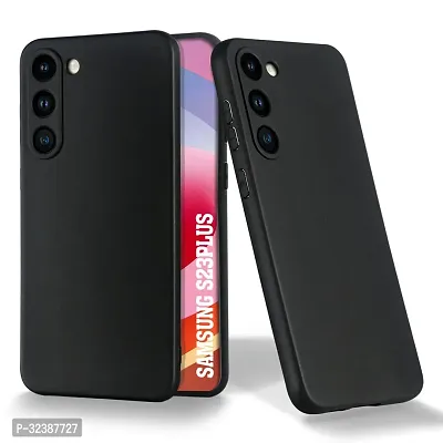 Classic Black Rubber Back Cover For Samsung Galaxy S23 Plus