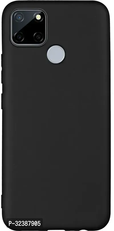 Classic Black Rubber Back Cover For Realme Narzo 30A Realme C12 Realme C25 Realme Narzo 20