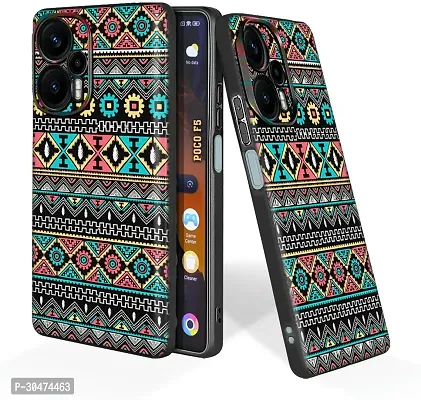 Fancy Printed Embossed Back Cover For Poco F5 5G-thumb0