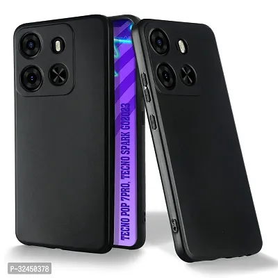 Protective Rubber Polycarbonate Mobile Back Cover For Tecno Spark Go 2023, Tecno Pop 7 Pro