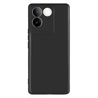 Classic Black Rubber Back Cover For Iqoo Z7 Pro 5G Vivo T2Pro-thumb1