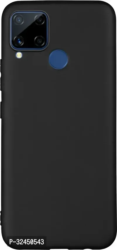 Protective Rubber Polycarbonate Mobile Back Cover For Realme C15 , Realme C15 Qualcomm-thumb2