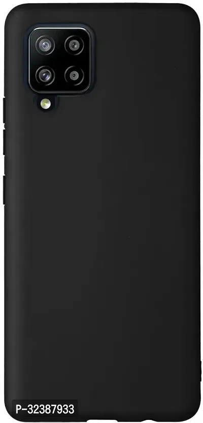 Classic Black Rubber Back Cover For Samsung Galaxy M42-thumb2