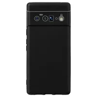 Classic Black Rubber Back Cover For Google Pixel 6 Pro-thumb1