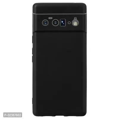 Classic Black Rubber Back Cover For Google Pixel 6 Pro-thumb2