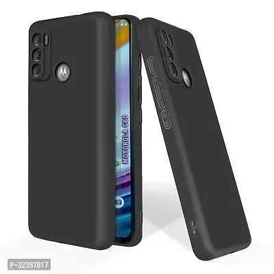 Classic Black Rubber Back Cover For Motorola G60 Motorola G40 Fusion-thumb0