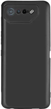 Classic Black Rubber Back Cover For Asus Rog Phone 7 Ultimate-thumb1