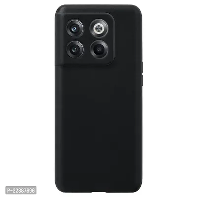 Classic Black Rubber Back Cover For Oneplus 10T-thumb2