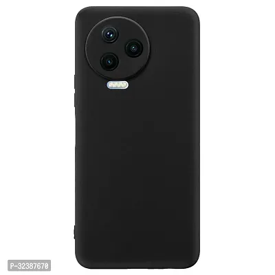 Classic Black Rubber Back Cover For Infinix Hot 12 Pro-thumb2