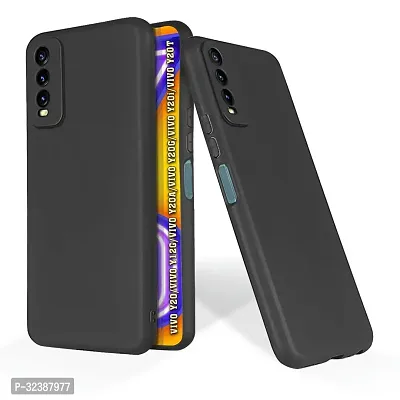 Classic Black Rubber Back Cover For Vivo Y20 Vivo Y20T Vivo Y20G Vivo Y20I Vivo Y12G-thumb0