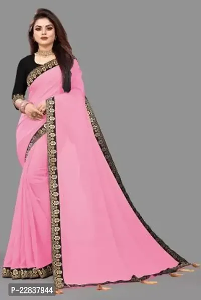 Stylish Fancy Designer Georgette Saree With Blouse Piece For Women-thumb0