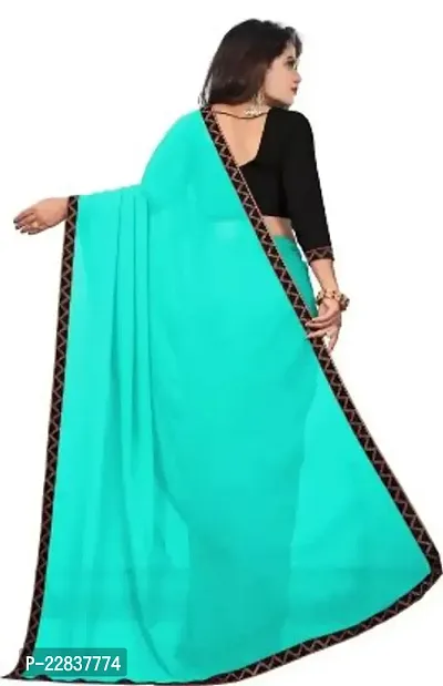 Stylish Fancy Designer Georgette Saree With Blouse Piece For Women-thumb2