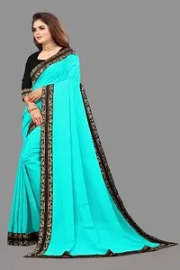 Stylish Fancy Designer Georgette Saree With Blouse Piece For Women-thumb1