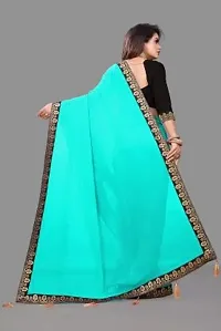 Stylish Fancy Designer Georgette Saree With Blouse Piece For Women-thumb1