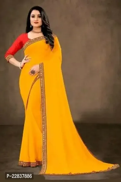 Stylish Fancy Designer Georgette Saree With Blouse Piece For Women