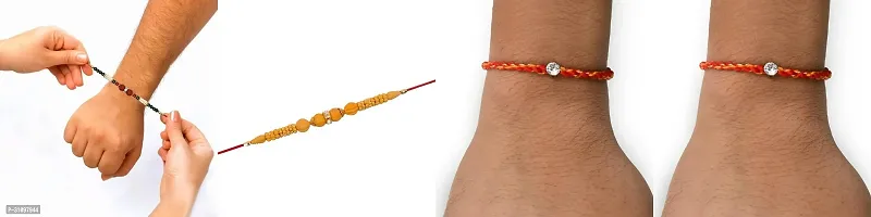 Stylish Multicoloured Rakhi For Brother Pack Of 4