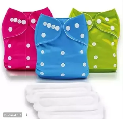Baby Cloth diaper ( Pack Of 3 ) With Insert Pad